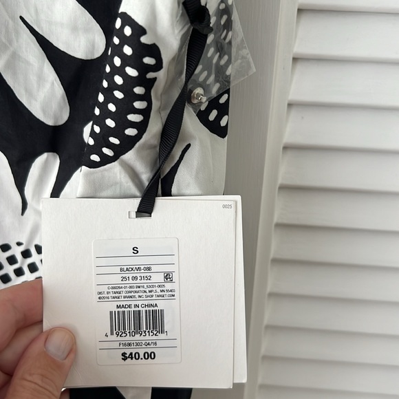 Victoria Beckham for Target, black and white ruffle dress, size small, NWT - Picture 7 of 11